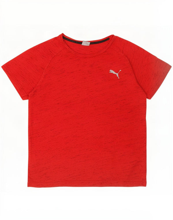Puma Mens T-Shirt Top XL Red Flecked Cotton
