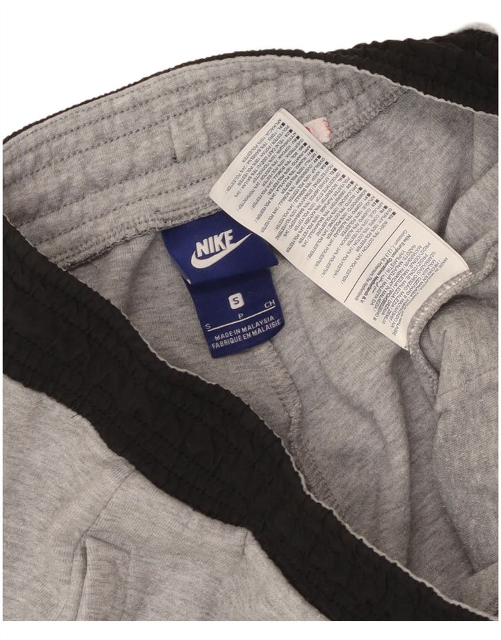 Nike Mens Capri Tracksuit Trousers Small  Grey Colourblock Cotton