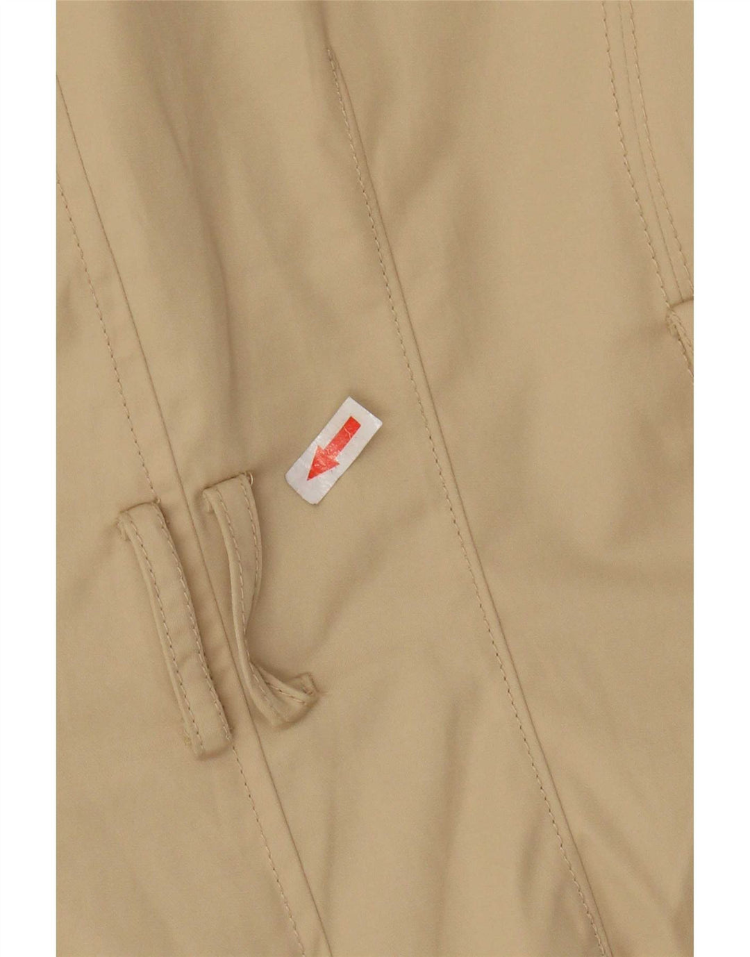 Lands End Damen Trenchcoat UK 10 Small Beige Baumwolle