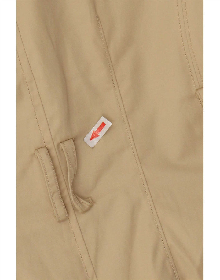 Lands End Damen Trenchcoat UK 10 Small Beige Baumwolle