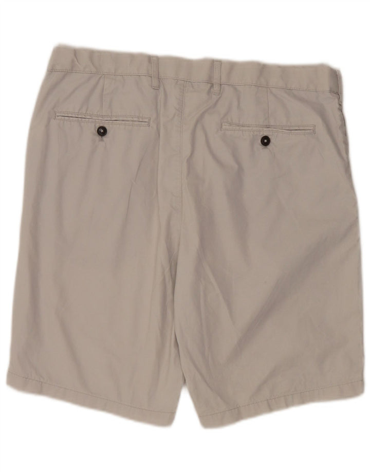 Marks & Spencer Mens Chino Shorts W36 Large Grey Cotton