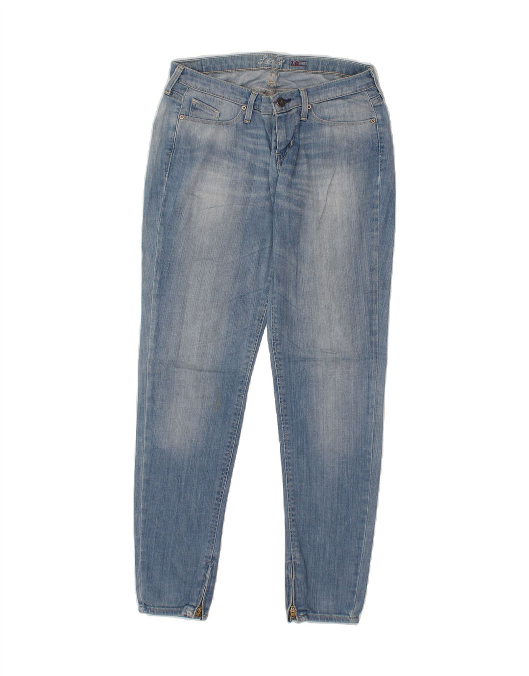LEVI'S Womens Slim Jeans W28 L30 Blue Cotton Vintage Levi's and Second-Hand Levi's from Messina Hembry 