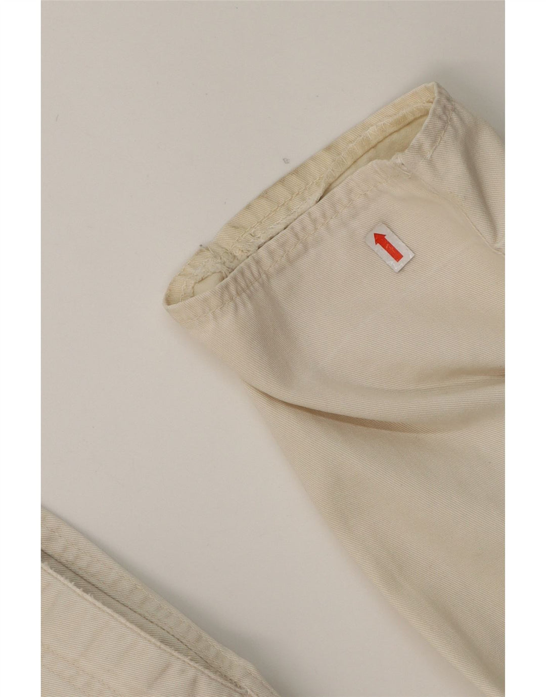 IBER Womens Pegged Chino Trousers W26 L29 White Cotton Vintage Iber and Second-Hand Iber from Messina Hembry 