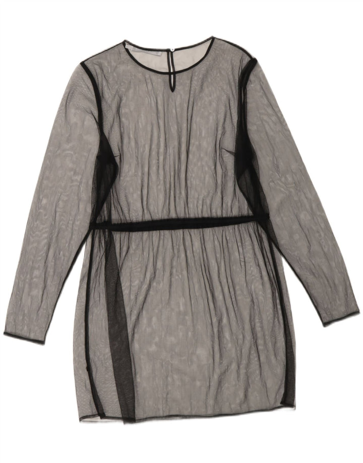 CALVIN KLEIN JEANS Womens See Through Shift Dress UK 10 Small Black Vintage Calvin Klein Jeans and Second-Hand Calvin Klein Jeans from Messina Hembry 