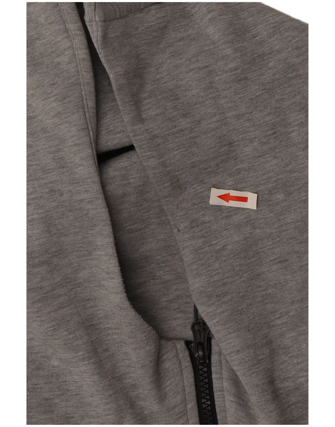 Nike Mens Zip Hoodie Sweater Small Grey Flecked Cotton