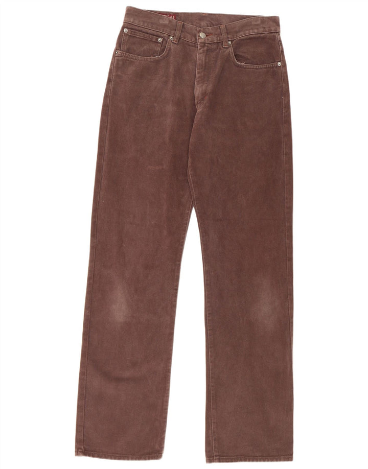 Marlboro Classics Mens Straight Jeans W32 L34 Brown Cotton