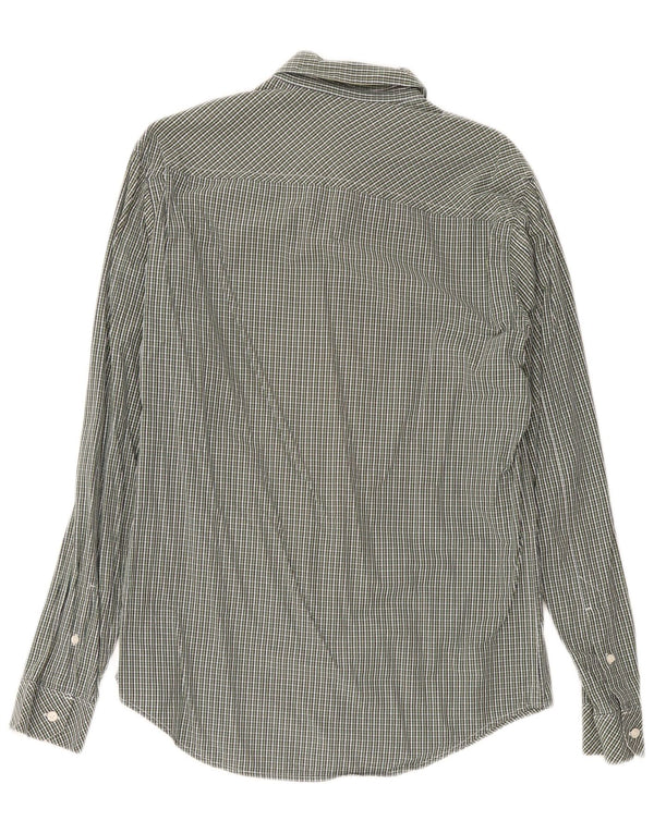 Timberland Chemise Slim Fit Homme Vert Moyen Vichy Coton