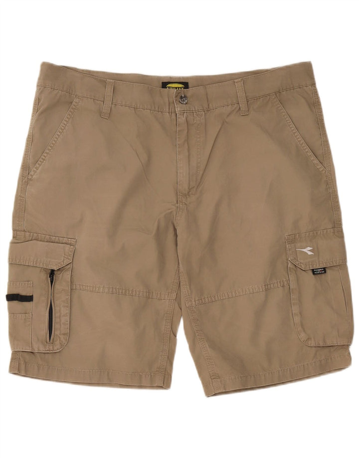 Diadora Herre Cargo Shorts XL W38 Beige Bomuld