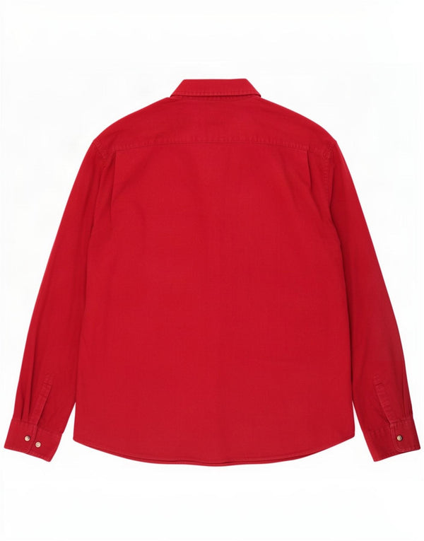 Wrangler Chemise Homme XL Rouge Coton