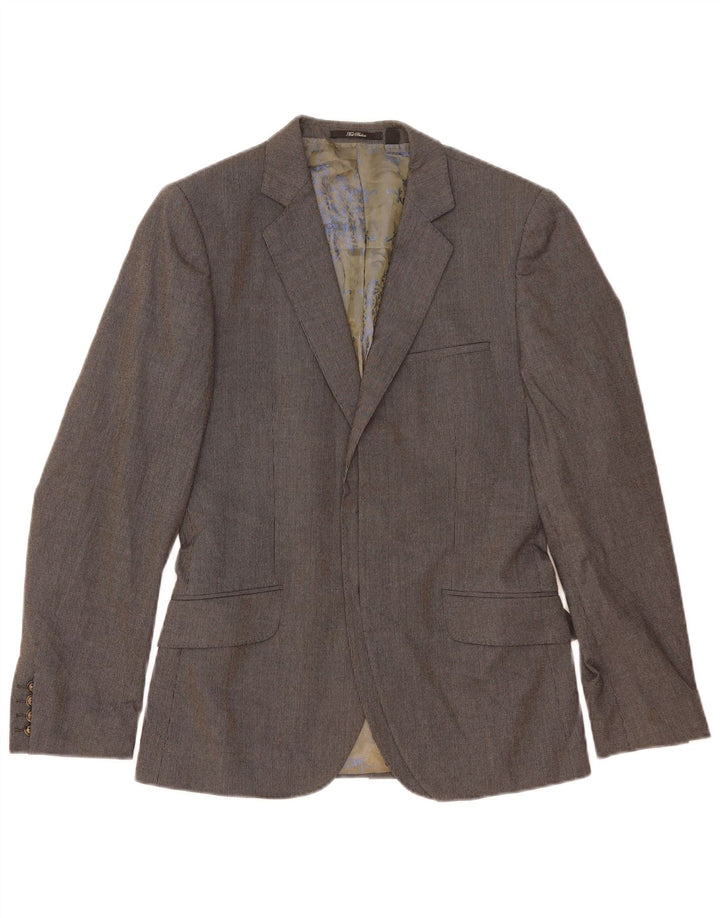 Ted Baker Mens Open Blazer Jacket Size 2 Small Grey