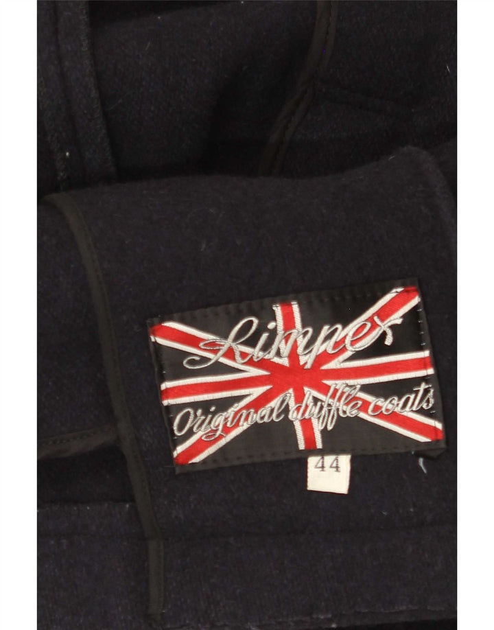 Vintage Womens 3 Button Bomber Jacket IT 44 Medium Navy Blue