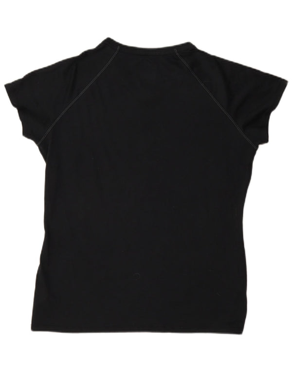 Adidas Womens Ignite Volleyball Club Graphic T-Shirt Top UK 14 Medium Black