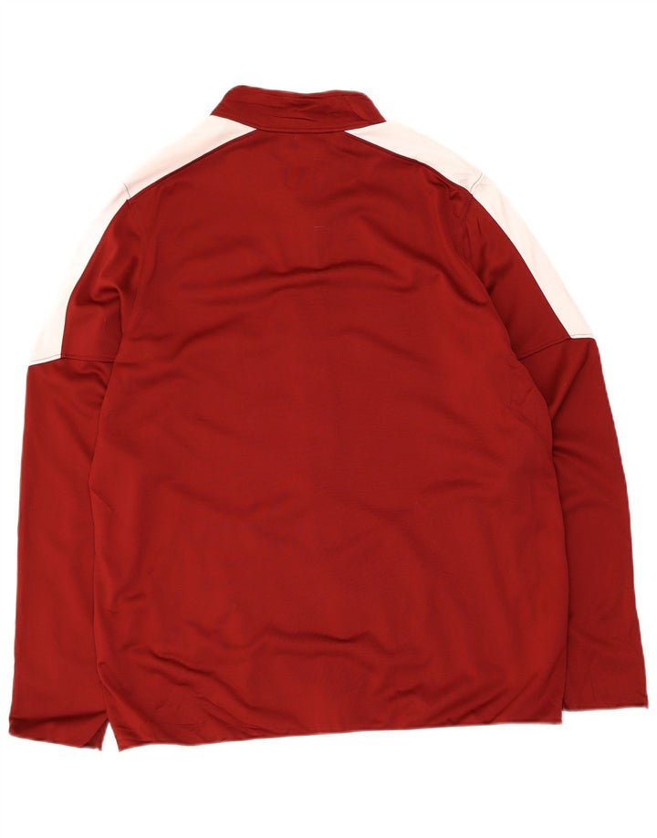 Giacca da ginnastica da uomo Under Armour grande in poliestere color block bordeaux