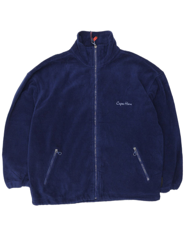 Giacca in pile da uomo Cape Horn UK 44 2XL Blu navy
