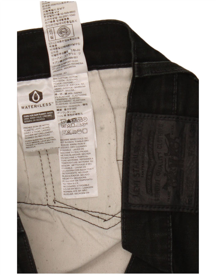 Levi's Mens Skinny Jeans W36 L32 Black Cotton
