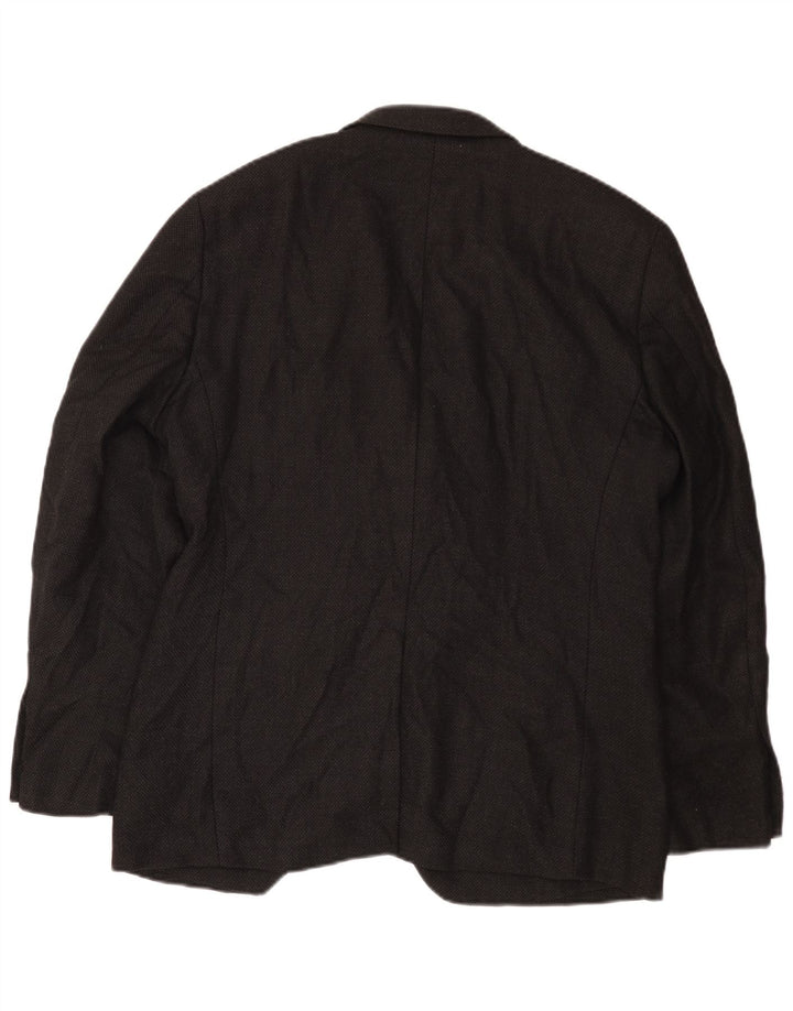 Dkny Mens 2 Button Blazer Jacket UK 38 Medium Black Wool