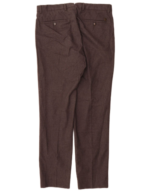 Pantaloni casual da uomo Massimo Dutti EU 42 Large W32 L32 Pied de poule grigio