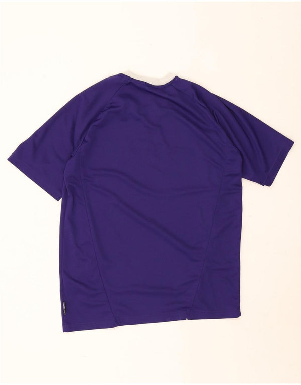 Adidas Mens T-Shirt Top Small Purple Colourblock Polyester
