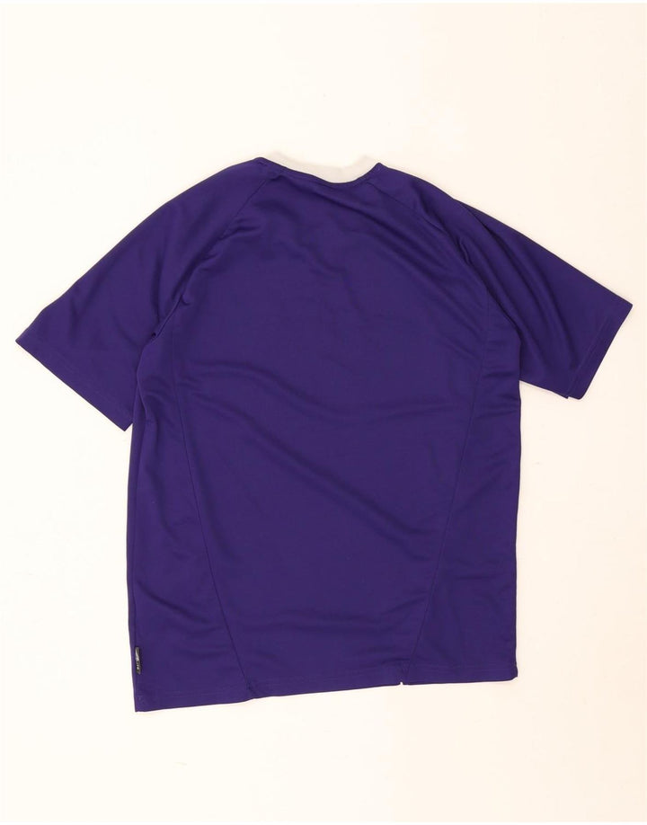 Adidas Mens T-Shirt Top Small Purple Colourblock Polyester