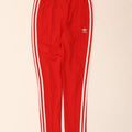 Adidas Womens Tracksuit Trousers UK 8 Small Red Polyester
