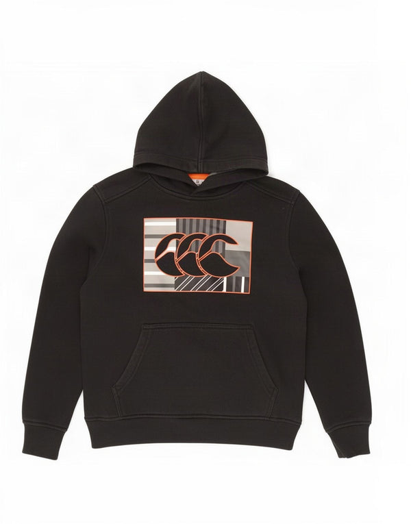 Canterbury Boys Graphic Hoodie Džemper 9-10 godina crni pamuk