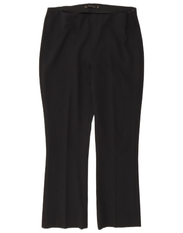 Zara Womens Regular Casual Trousers Large W30 L27 Black
