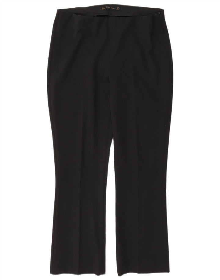 Zara Womens Regular Casual Trousers Large W30 L27 Black