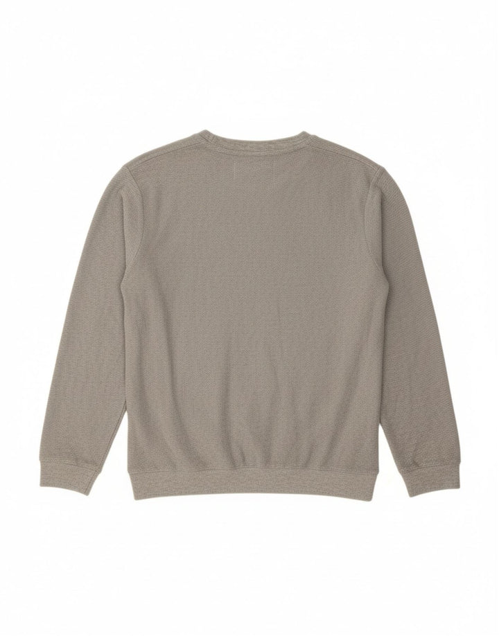 ZARA Mens Sweatshirt Jumper Medium Grey Cotton
