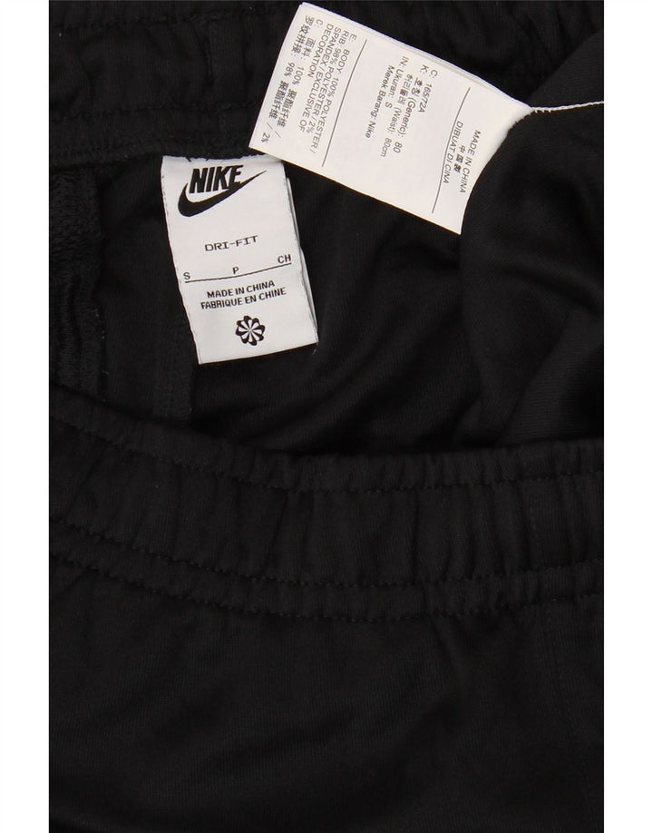 Pantaloni da tuta con grafica Nike Dri Fit da uomo, pantaloni da jogging, piccoli, in poliestere nero