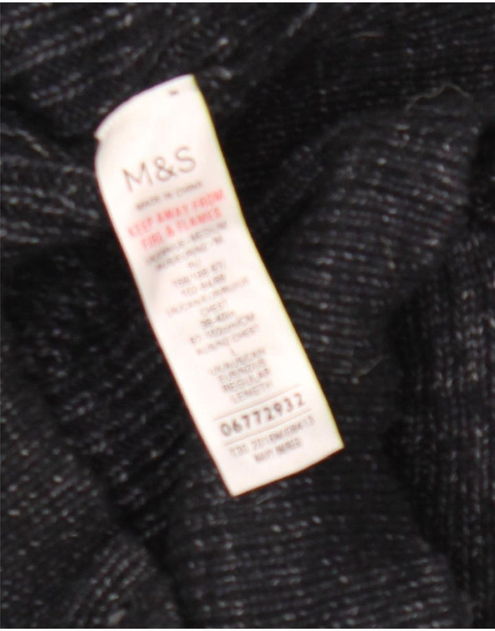 Marks & Spencer muški pulover s rol izrezom srednje tamnoplave boje