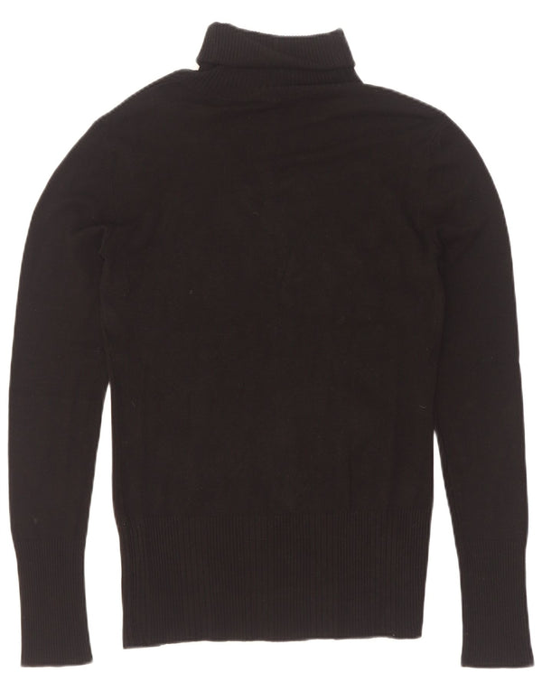 Guess Damen-Pullover mit Rollkragen, Grafik, Gr. 12, mittelschwarz
