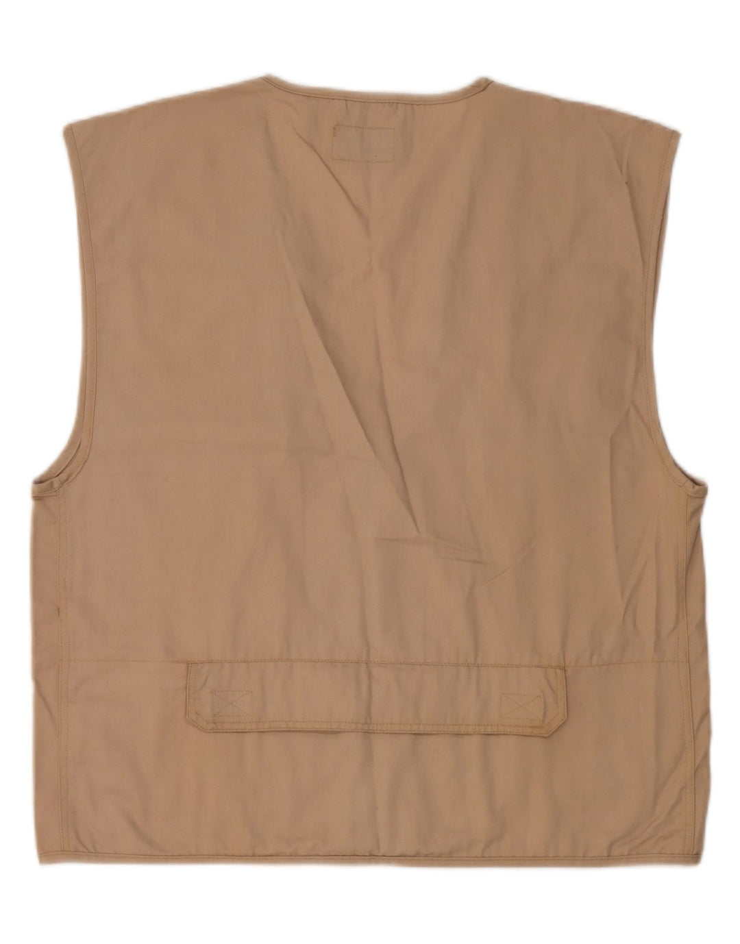 Master Mens Utility Gilet UK 42 XL Beige Cotton