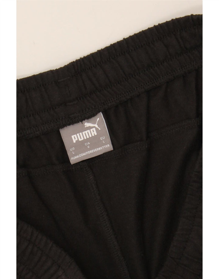 PUMA Mens Graphic Sport Shorts Large  Black Cotton Vintage Puma and Second-Hand Puma from Messina Hembry 