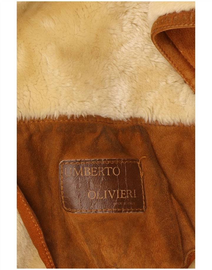 Umberto Olivieri Dame Oversized jakke IT 40 Lille Brun
