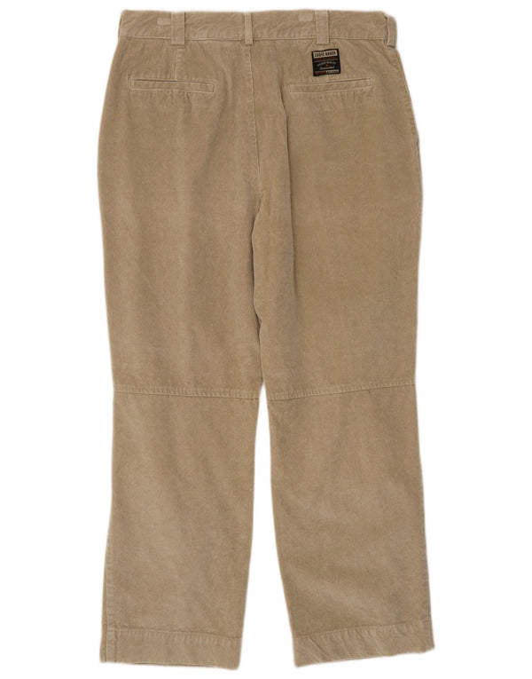 Eddie Bauer Pantaloni drepti pentru bărbați din velur L35 L30 bumbac bej