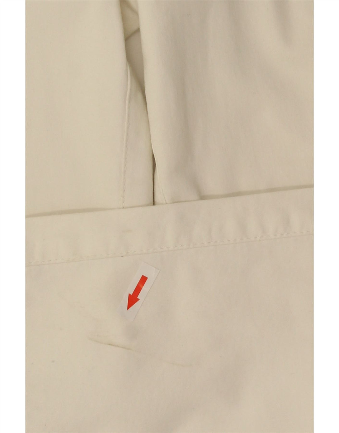 Versace Womens Bootcut Casual Trousers IT 40 Small W26 L33 White Cotton