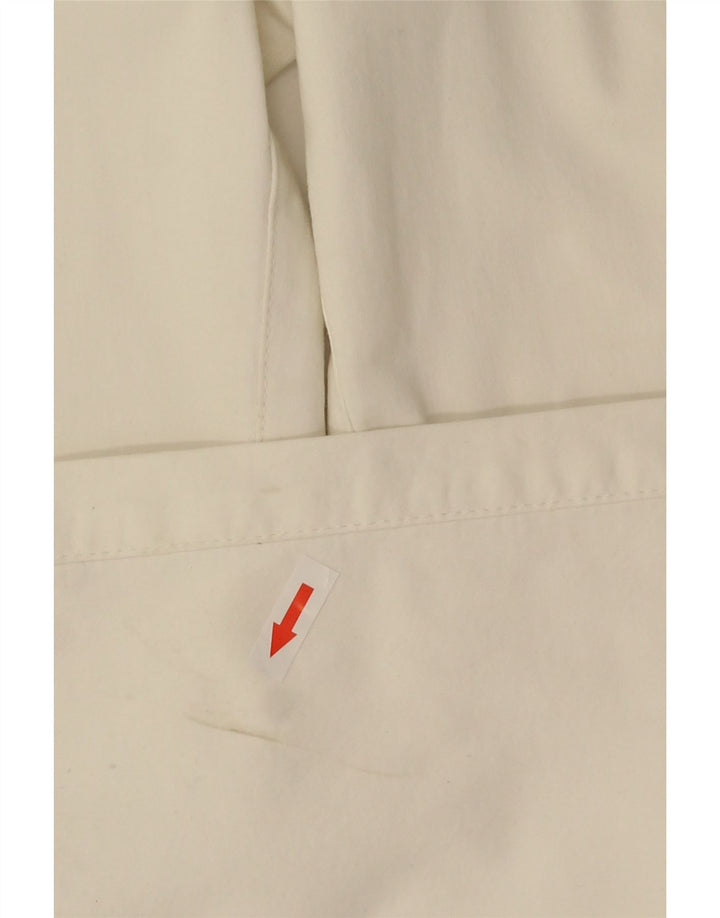 Versace Womens Bootcut Casual Trousers IT 40 Small W26 L33 White Cotton