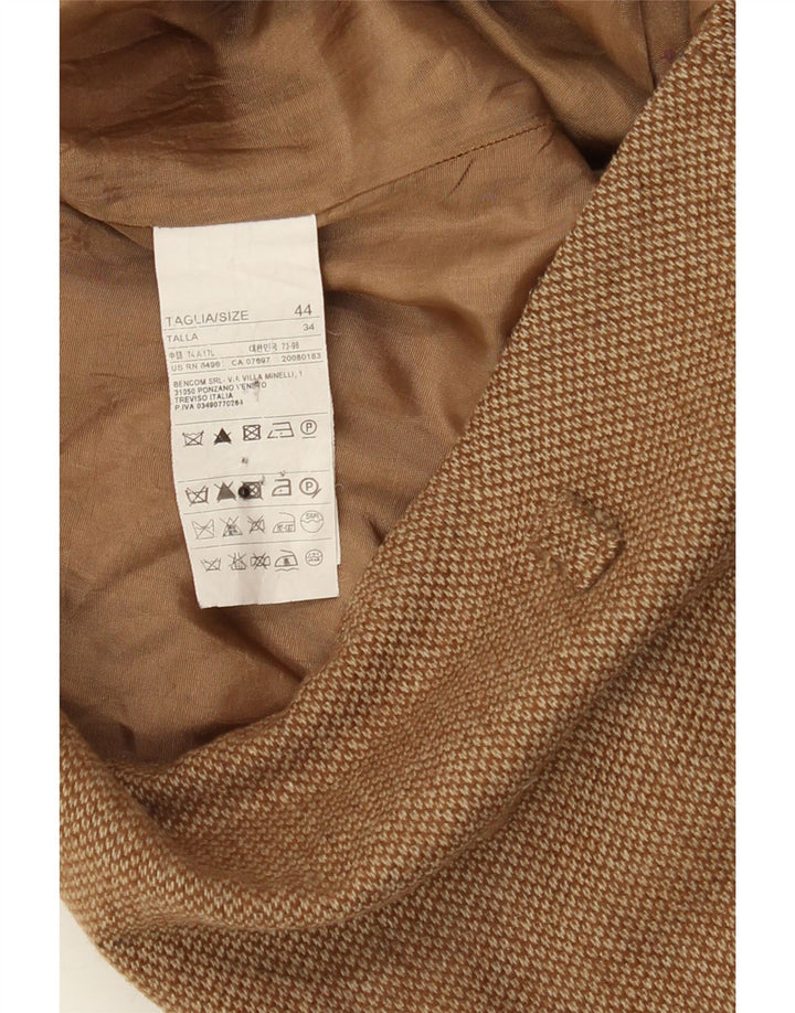 BENETTON Womens Straight Skirt IT 44 Medium W30  Brown Virgin Wool Vintage Benetton and Second-Hand Benetton from Messina Hembry 