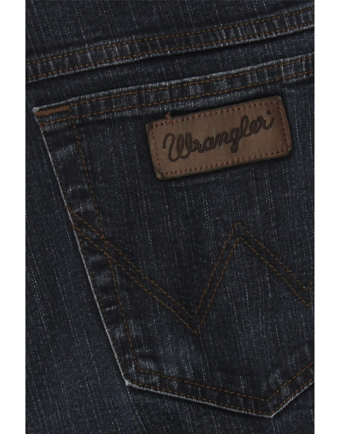 Wrangler Mens Straight Jeans W38 L31 Navy Blue
