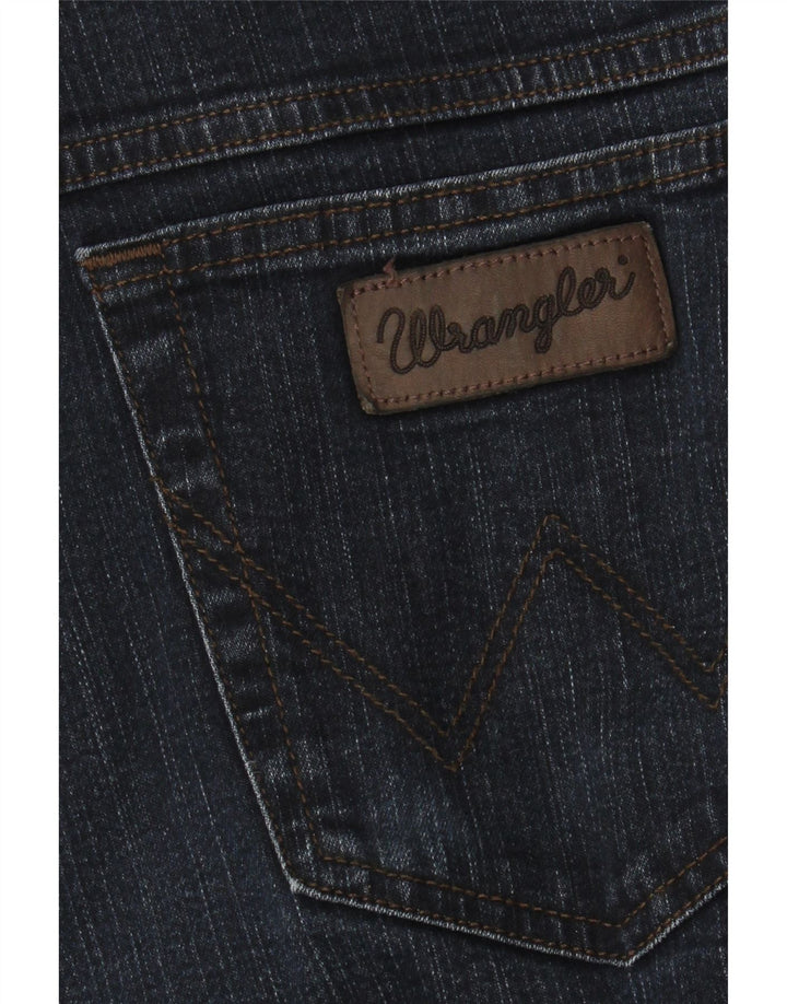 Wrangler Mens Straight Jeans W38 L31 Navy Blue