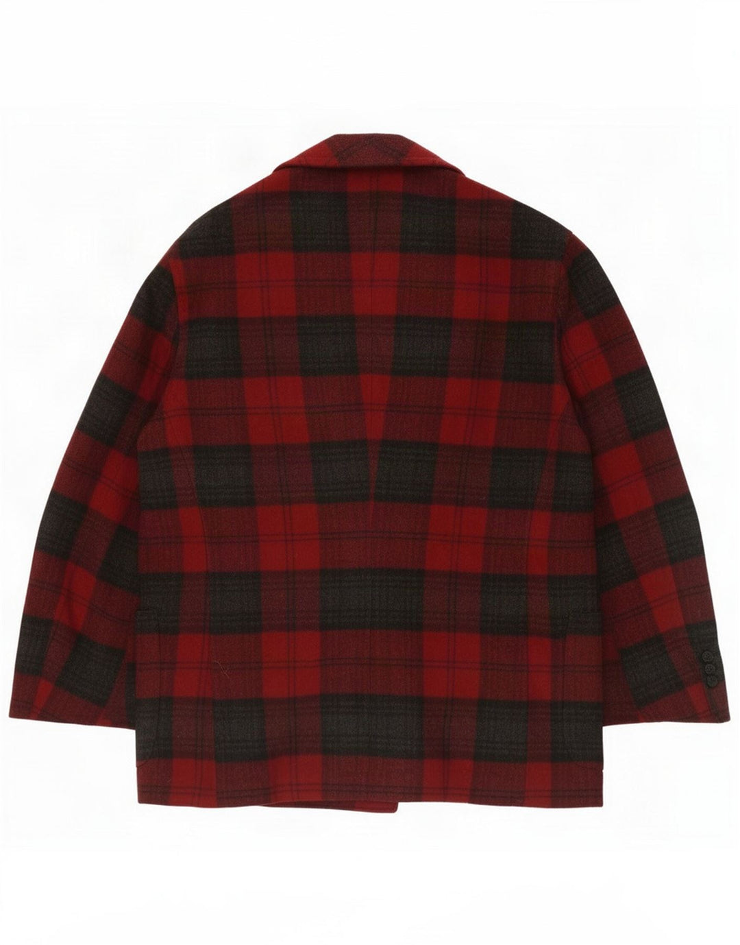 Jaqueta blazer masculina vintage de 2 botões Reino Unido 38 xadrez vermelho médio