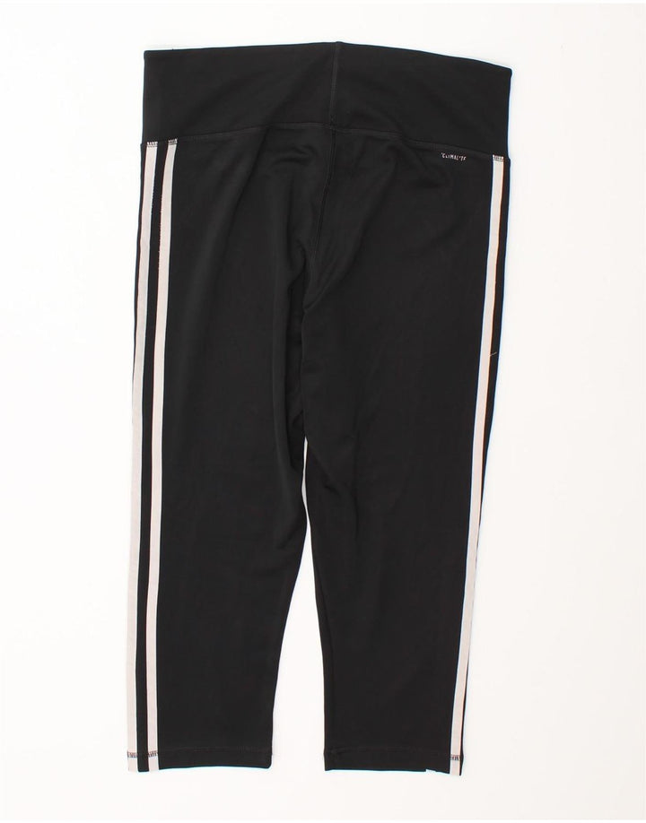 Adidas Dame Climalite Capri Leggings UK 12/14 Medium Black Polyester