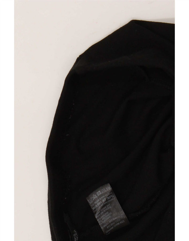 Marks & Spencer Damen Crop Leggings UK 12 Mittelschwarze Viskose
