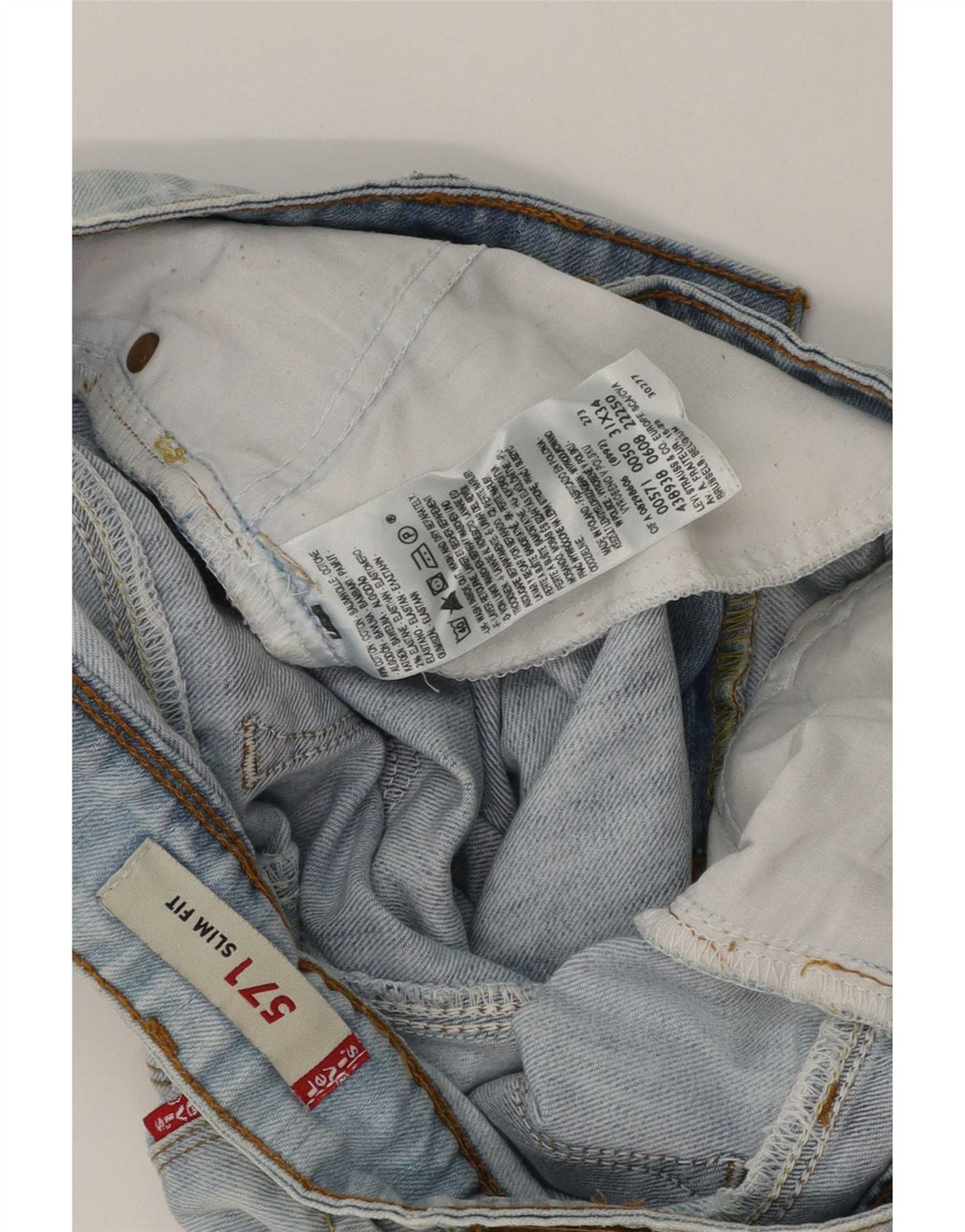 Levi's Womens 571 Slim Fit denimshorts W31 Medium Blue Bomuld