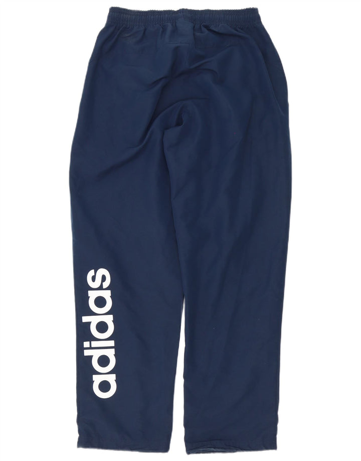 Adidas Herren-Trainingshose mit Grafik, mittelgroß, marineblau, Polyester