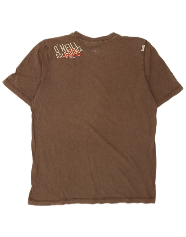 O'Neill Mens Graphic T-Shirt Top Medium Grey Cotton