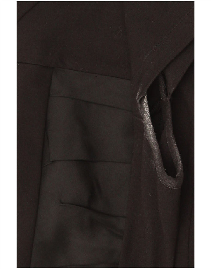 Ted Baker Dame Skede Kjole Størrelse 2 Lille Sort Viscose