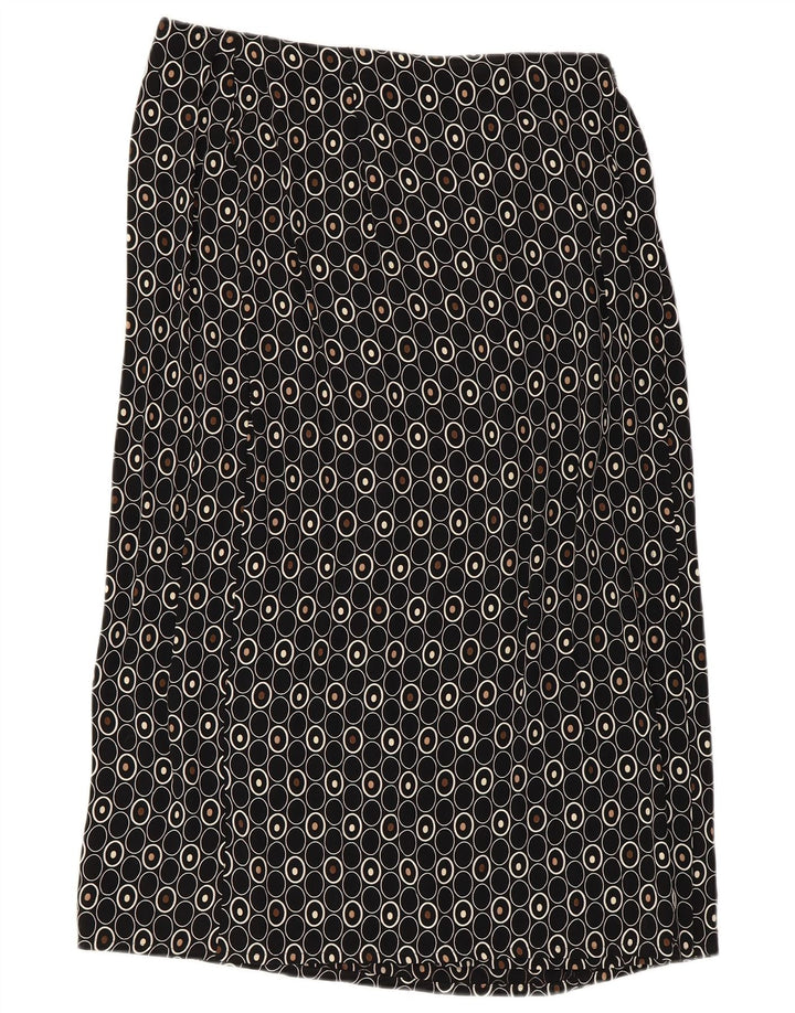 Marks & Spencer lige nederdel til kvinder UK 14 Medium W30 Sort Geometrisk
