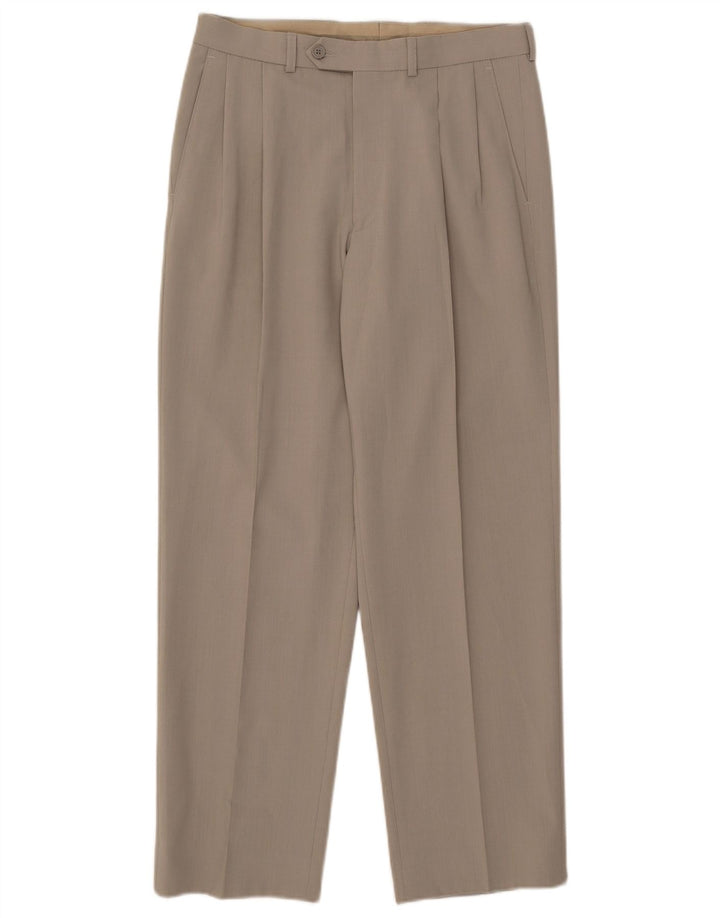 Calça masculina Marks & Spencer com pegged suit W30 L29 poliéster bege