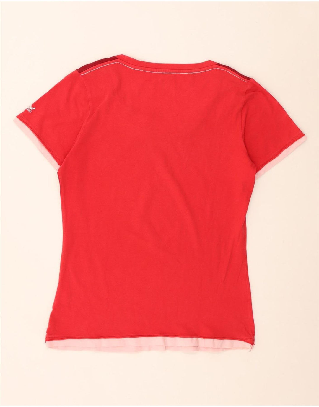 SALEWA Womens T-Shirt Top UK 14 Medium Red Floral